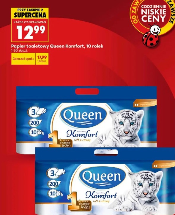 Papier toaletowy Queen Komfort