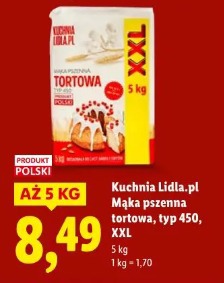 Kuchnia Lidla.pl Mąka pszenna tortowa, typ 450, XXL