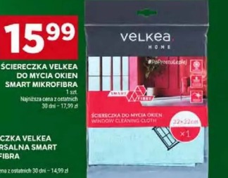 Ściereczka Velkea do mycia okien smart mikrofibra