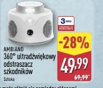 Ambiano 360° ultradźwiękowy odstraszacz szkodników