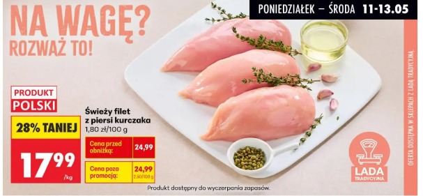 Świeży filet z piersi kurczaka