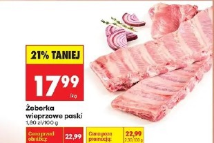 Żeberka wieprzowe paski