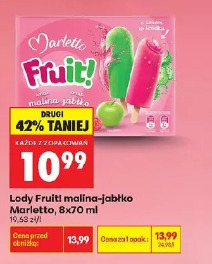 Lody Fruit! malina-jabłko Marletto