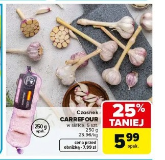 Czosnek CARREFOUR w siatce