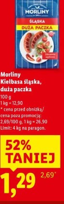 Morliny Kiełbasa śląska, duża paczka