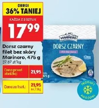 Dorsz czarny filet bez skóry Marinero