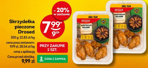 Skrzydełka pieczone Drosed