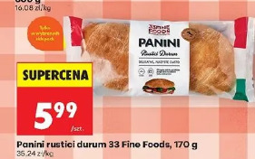 Panini rustici durum 33 Fine Foods