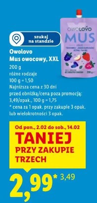 Owolovo Mus owocowy, XXL