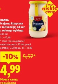 Kania Majonez klasyczny z żółtkami jaj od kur z wolnego wybiegu