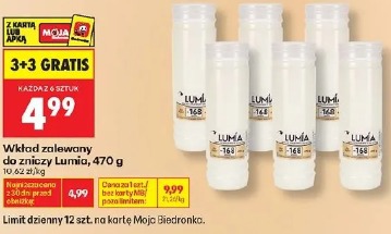 Lumia wkład zalewany do zniczy