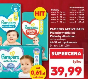 Pampers Active Baby Pieluchomajtki lub Pieluchy dla dzieci