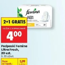 Podpaski Femina Ultra Frosh, 20 szt.