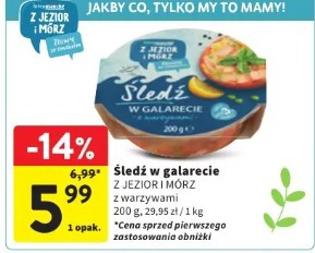 Śledź w galarecie Z JEZIOR I MÓRZ z warzywami