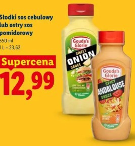 Słodki sos cebulowy lub ostry sos pomidorowy