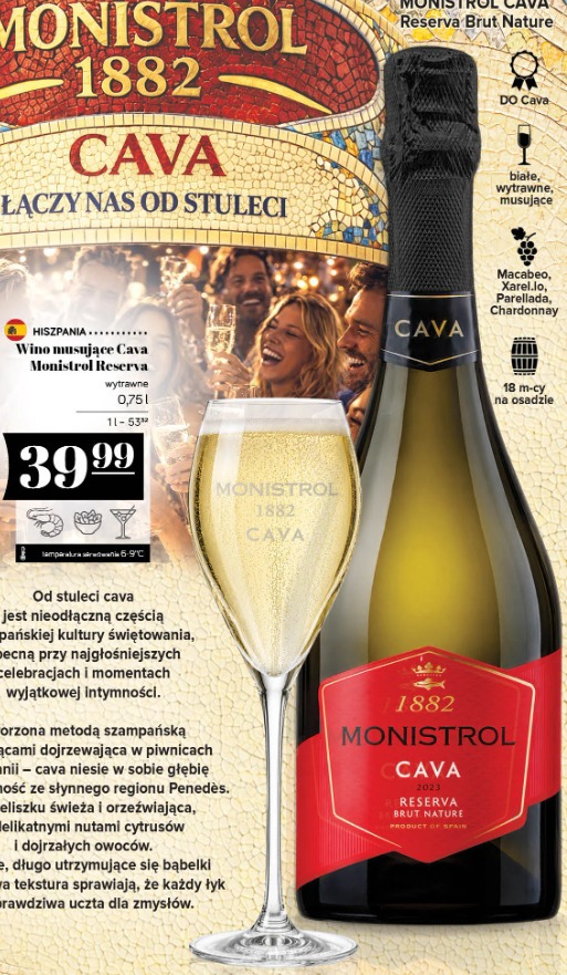 Wino musujące Cava Monistrol Reserva