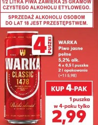 Warka Piwo jasne pełne