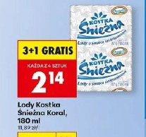 Lody Kostka Śnieżna Koral