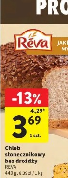 Chleb słonecznikowy bez drożdży Reva