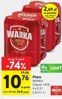 Piwo Warka Classic 1478