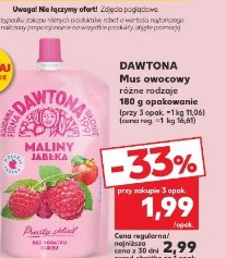 Dawtona Mus owocowy maliny jabłka