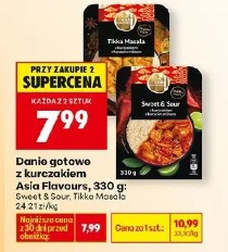 Danie gotowe z kurczakiem Asia Flavours Sweet & Sour, Tikka Masala