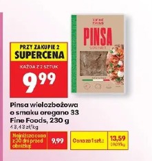 Pinsa wieloziarnista o smaku oregano 33 Fine Foods