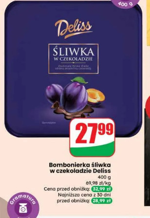 Bombonierka śliwka w czekoladzie Deliss