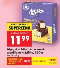 Alpejskie Mleczko o smaku waniliowym Milka