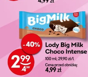 Lody Big Milk Choco Intense