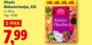 Vitasia Makaron konjac, XXL