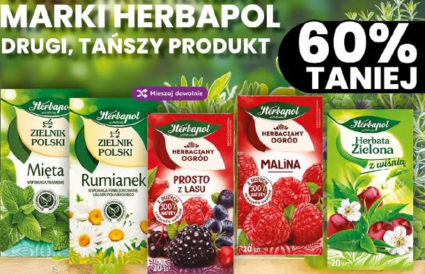 Wszystkie herbaty marki Herbapol