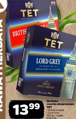 Herbata czarna ekspresowa TET