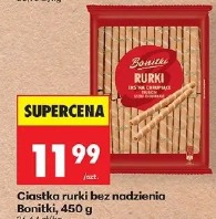 Ciastka rurki bez nadzienia Bonitki