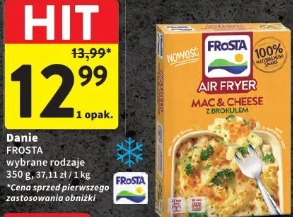 Frosta Danie Air Fryer Mac & Cheese z brokułem