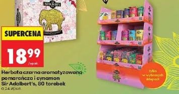 Herbata czarna aromatyzowana pomarańcza i cynamon Sir Adalbert's