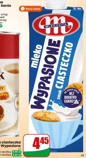 Mleko UHT o smaku ciasteczka Wypasione