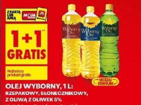 Olej Wyborny rzepakowy, słonecznikowy, z oliwą z oliwek 5%