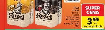 Kozel leżak piwo