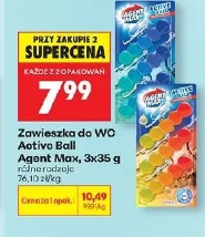 Zawieszka do WC Active Ball Agent Max, 3x35 g