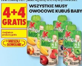 Wszystkie musy owocowe Kubuś Baby