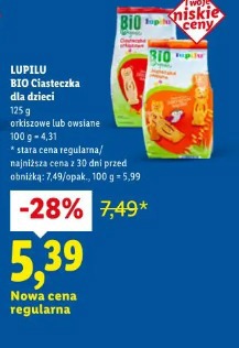 Lupilu BIO Ciasteczka dla dzieci
