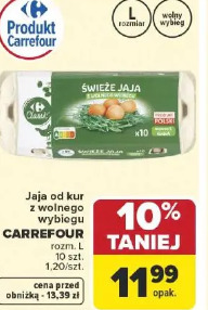 Jaja od kur z wolnego wybiegu CARREFOUR
