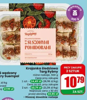 Krajanka śledziowa Targ Rybny z suszonymi pomidorami