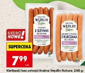 Kiełbaski bez osłonki Kraina Wędlin Nature
