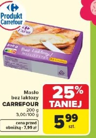 Masło bez laktozy CARREFOUR