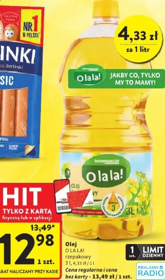 Olej O La La! rzepakowy