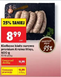 Kiełbasa biała surowa premium Kraina Mięs