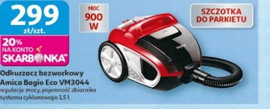 Odkurzacz bezworkowy Amica Bagio Eco VM3044