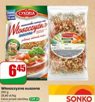 Włoszczyzna suszona Cykoria